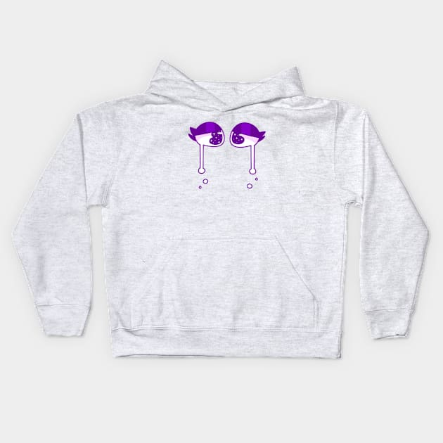 Crying eyes Kids Hoodie by felineon